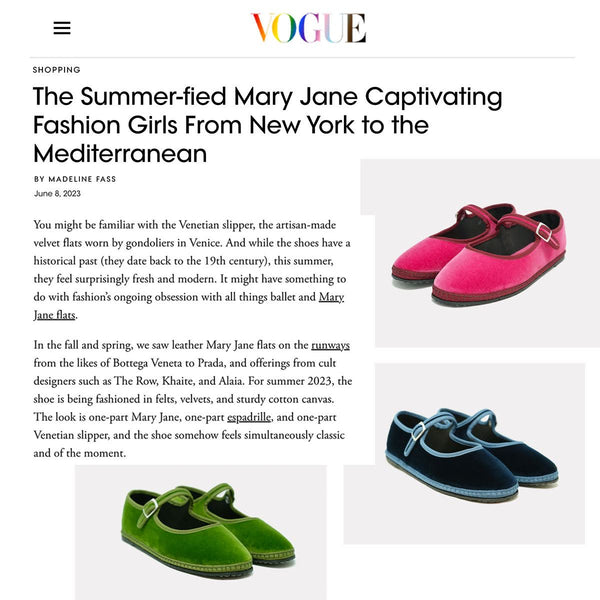 Vogue: The Summer-fied Mary Jane Captivating Fashion Girls from NY to the MEditerranean