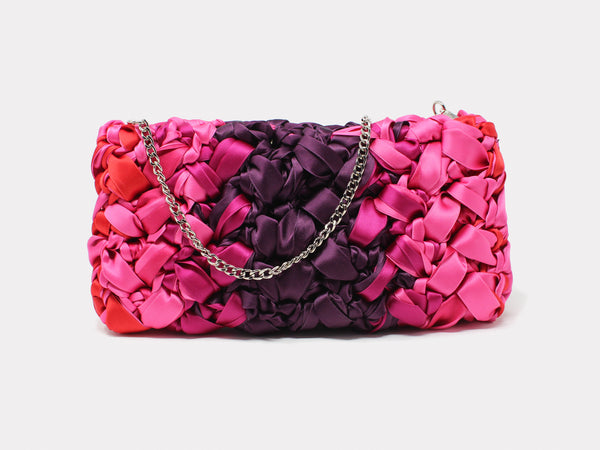 Lorenza Gandaglia Ribbon Clutch Pink – SantM