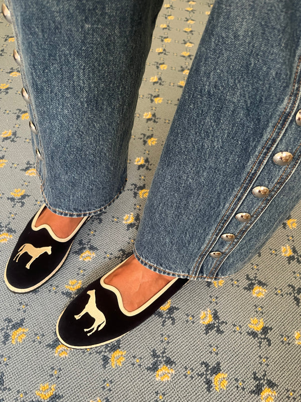 Furlane (unisex) Navy Horse
