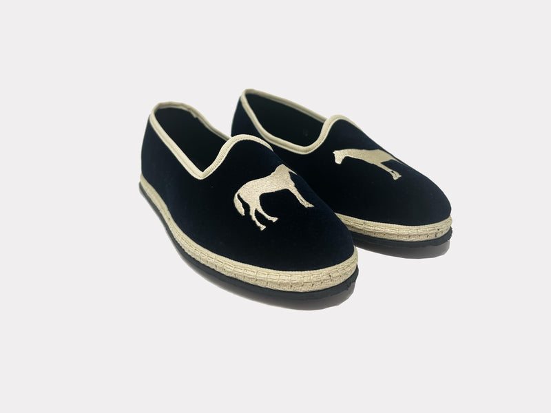 Furlane (unisex) Navy Horse