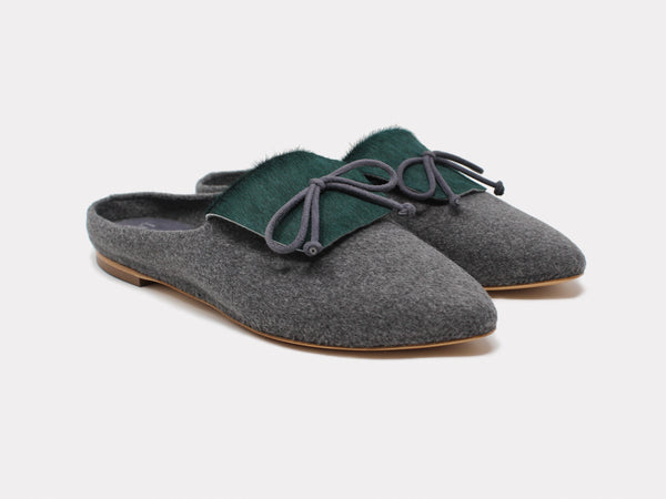 Cortina Mules Forest Green
